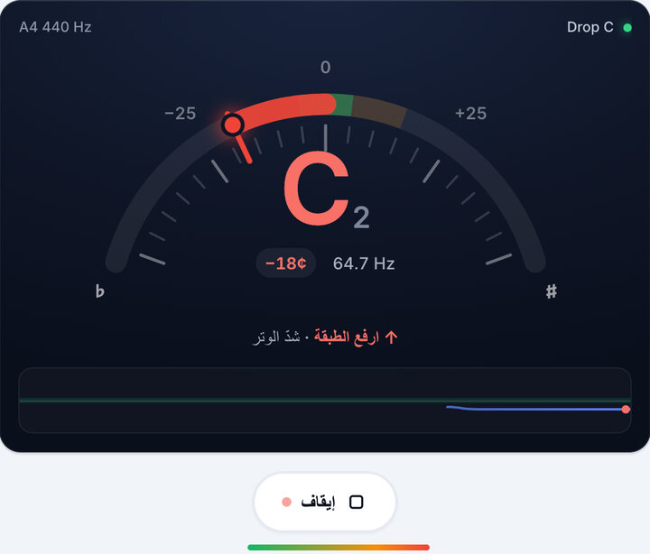 اعزف وتراً واحداً كل مرة – دوزان Drop C على الباص