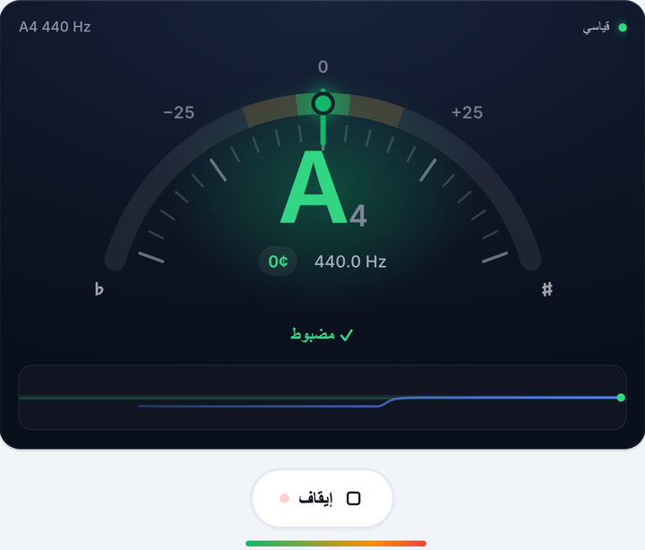 اضبط مفتاح الضبط أو الضابط الدقيق – تيونر فيدل