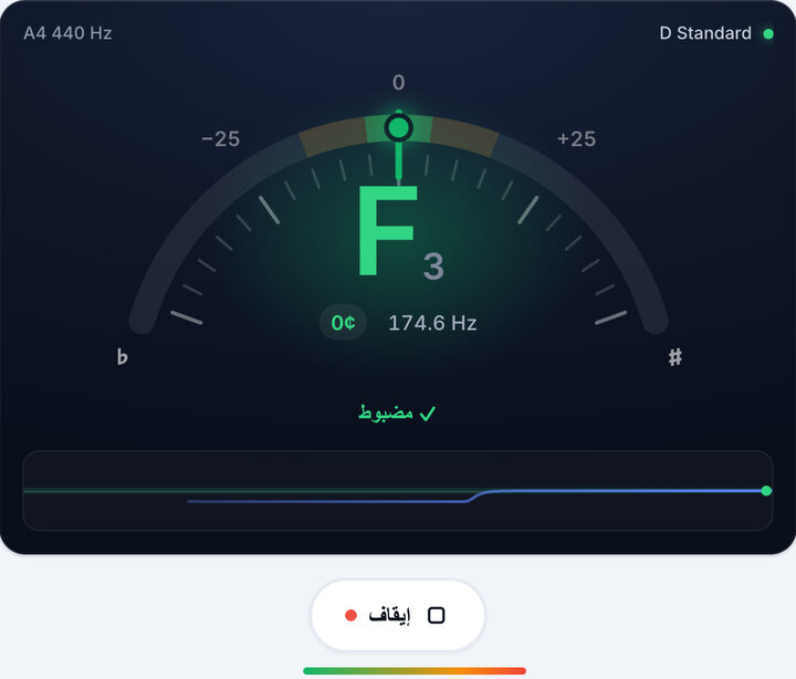 أدر المفتاح حتى يصبح أخضر – دوزان D Standard