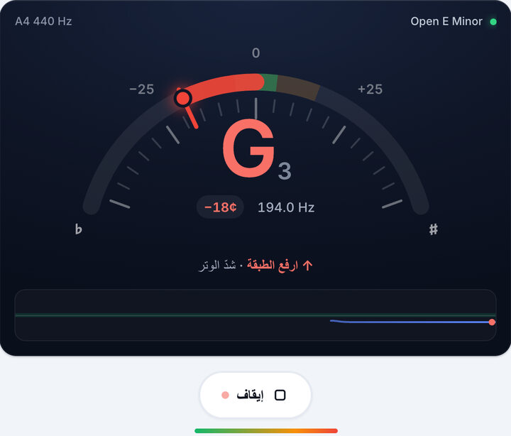 اعزف وتراً واحداً كل مرة – دوزان Open E Minor