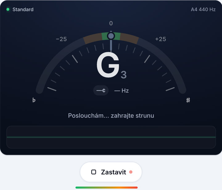 Sladěte svou strunu – Naladěte kytaru podle sluchu