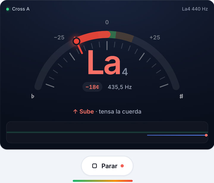 Toca una cuerda cada vez – Afinación Cross A de Violín