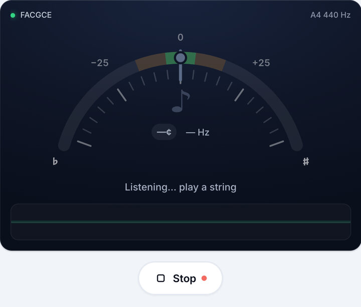 Start the tuner – FACGCE Tuning