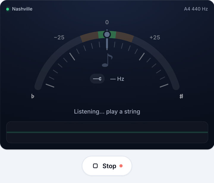 Start the tuner – Nashville Tuning