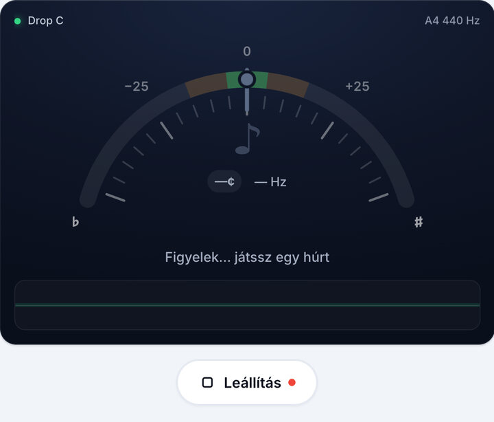 Indítsd el a hangolót – Basszusgitár Drop C hangolás