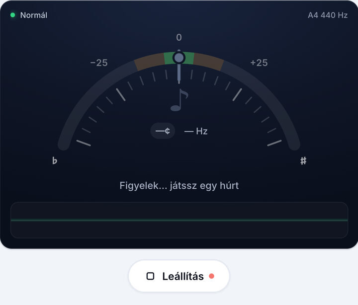 Indítsd el a hangolót – Fiddle hangoló