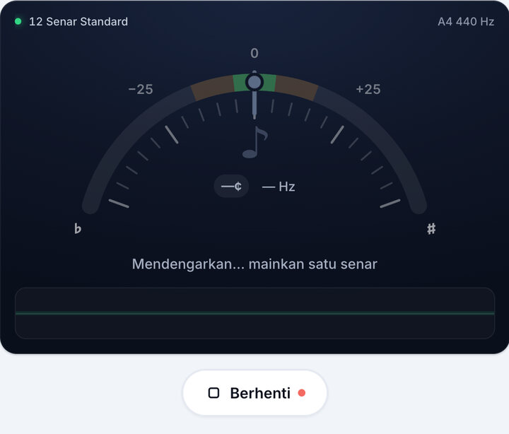 Mulai tuner – Tuner Gitar 12 Senar
