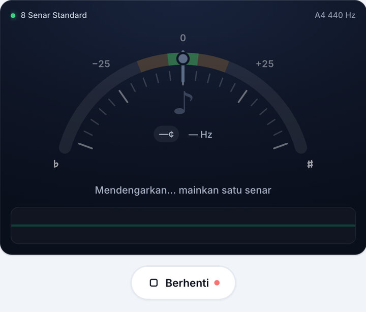 Mulai tuner – Tuner Gitar 8 Senar