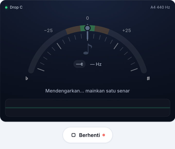 Mulai tuner – Stem Drop C Bas