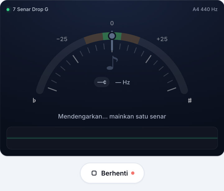 Mulai tuner – Stem 7 Senar Drop G