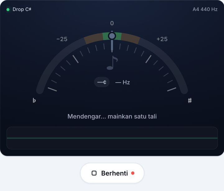 Mulakan tuner – Tala Bass Drop C♯