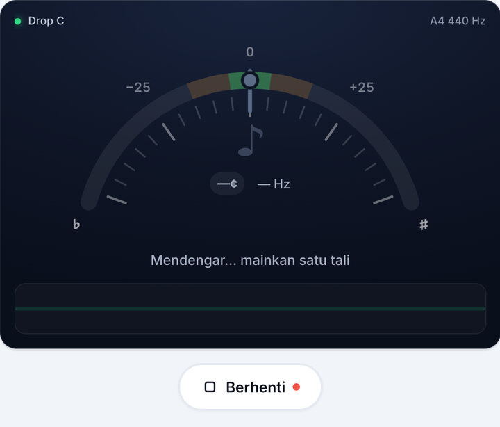 Mulakan tuner – Tala Bass Drop C