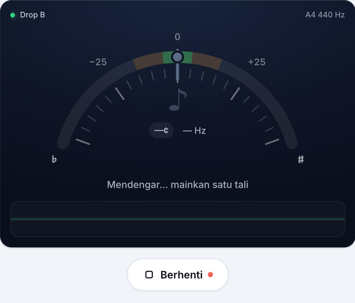 Mulakan tuner – Tala Drop B