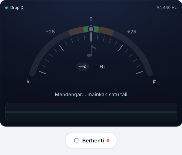 Mulakan tuner – Tala Drop D