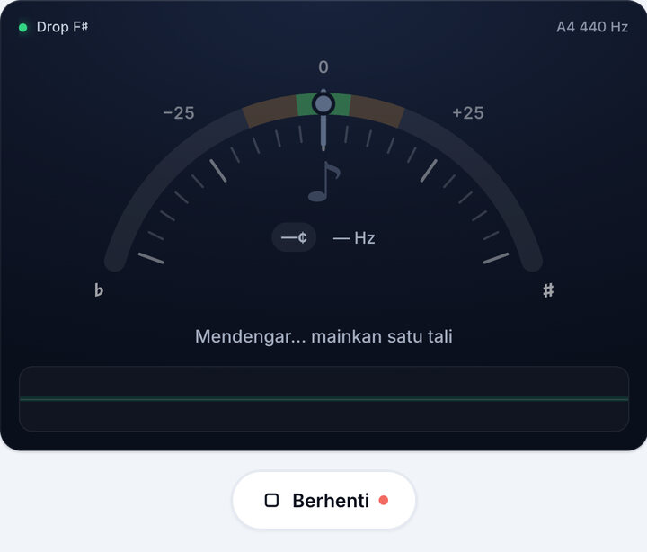 Mulakan tuner – Tala Drop F♯
