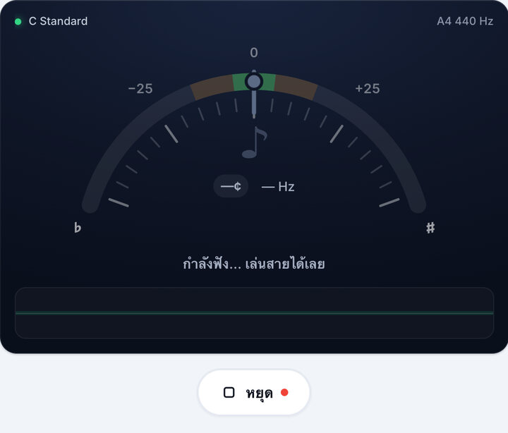 เริ่มจูนเนอร์ – จูน C Standard