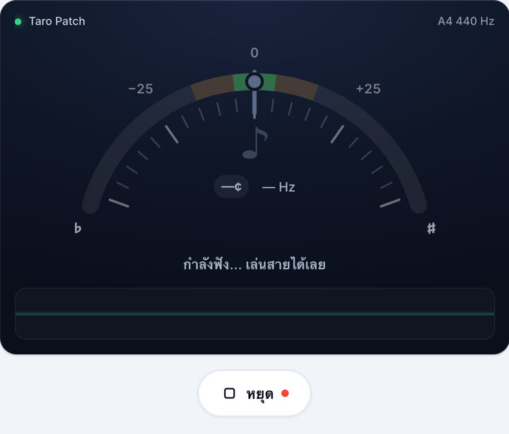 เริ่มจูนเนอร์ – จูน Taro Patch