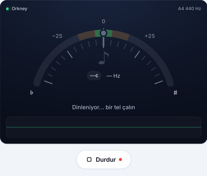Akort aletini başlatın – Orkney Akordu