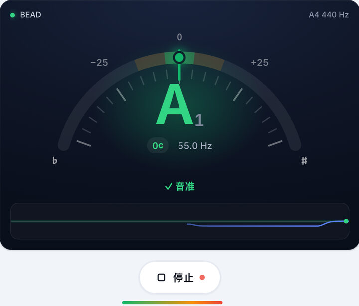 一次弹一根弦 – BEAD 贝斯调弦