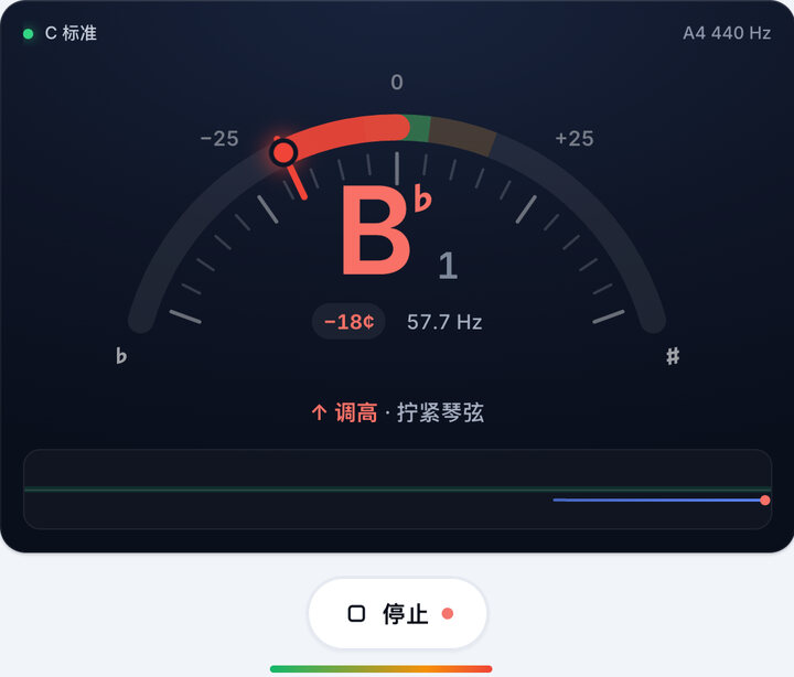 一次弹一根弦 – C 标准 贝斯调弦